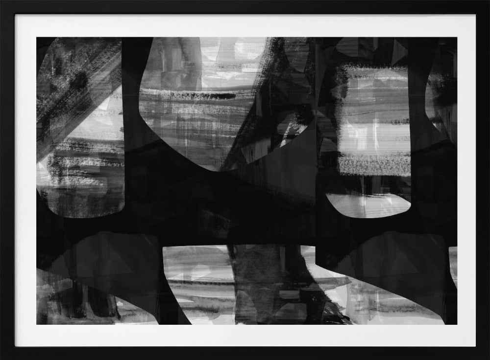 Abstrakte schwarze Nachtformen 2 | Poster