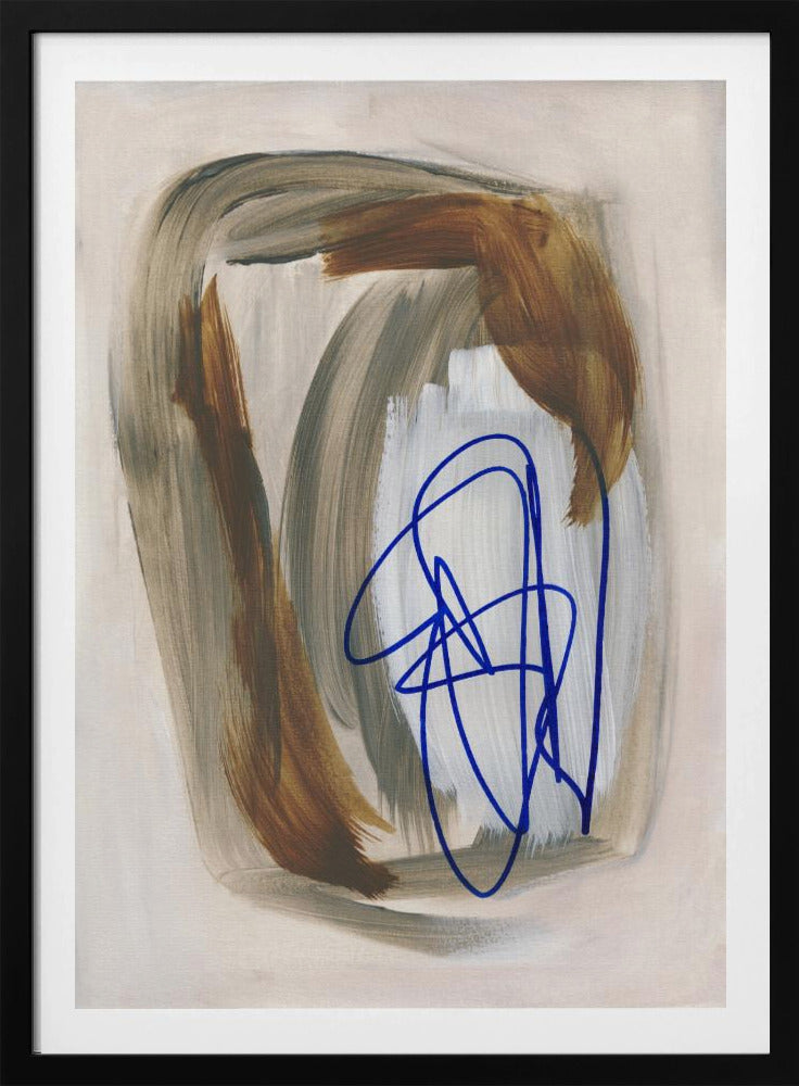 Abstrakte Pinselstriche 156 | Poster