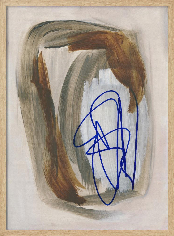 Abstrakte Pinselstriche 156 | Poster