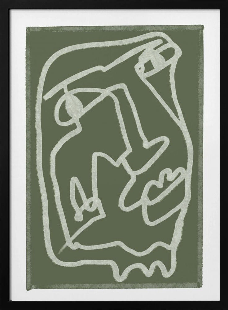 Grünes abstraktes Poster