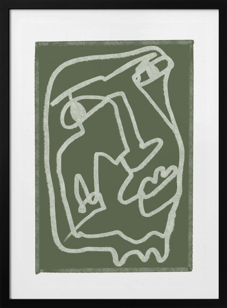 Grünes abstraktes Poster