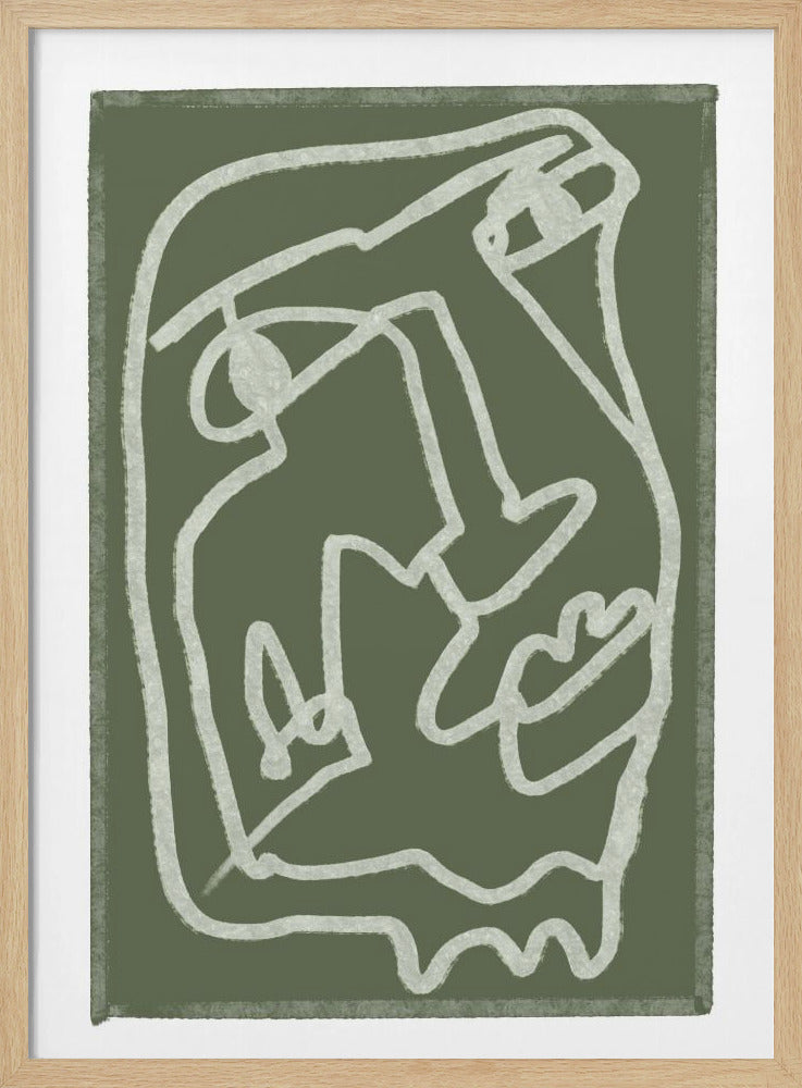 Grünes abstraktes Poster