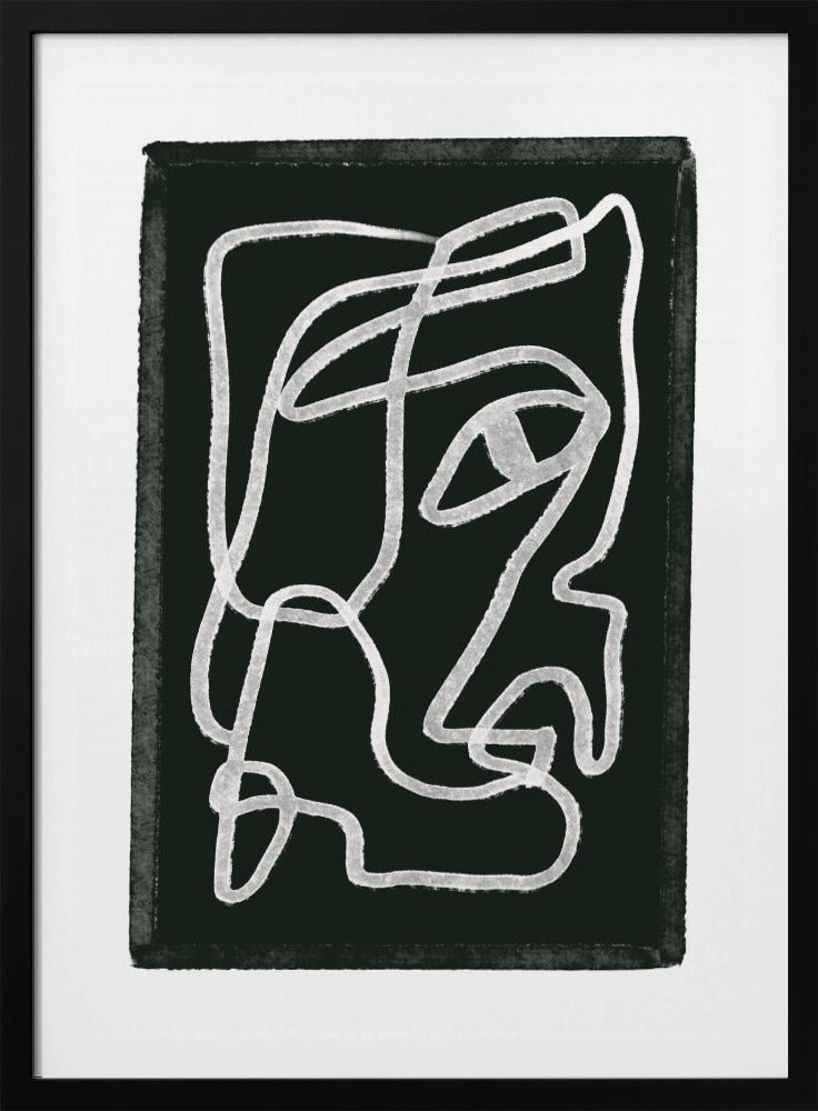 Abstrakte Linien schwarz | Poster