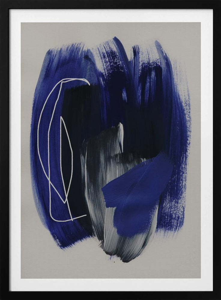Abstrakte Pinselstriche 158 | Poster