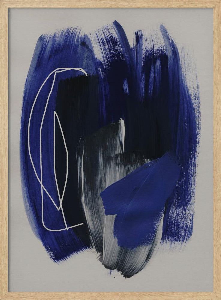 Abstrakte Pinselstriche 158 | Poster