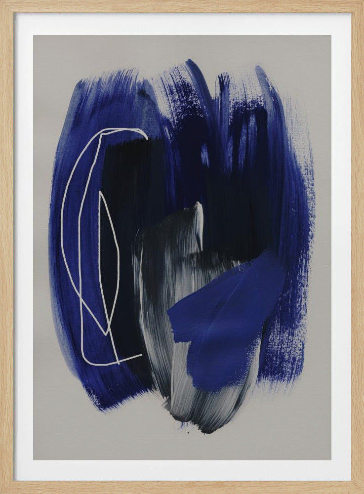 Abstrakte Pinselstriche 158 | Poster