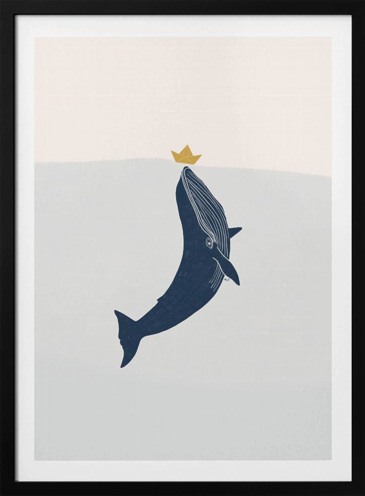 Blauwal-Segelboot | Poster