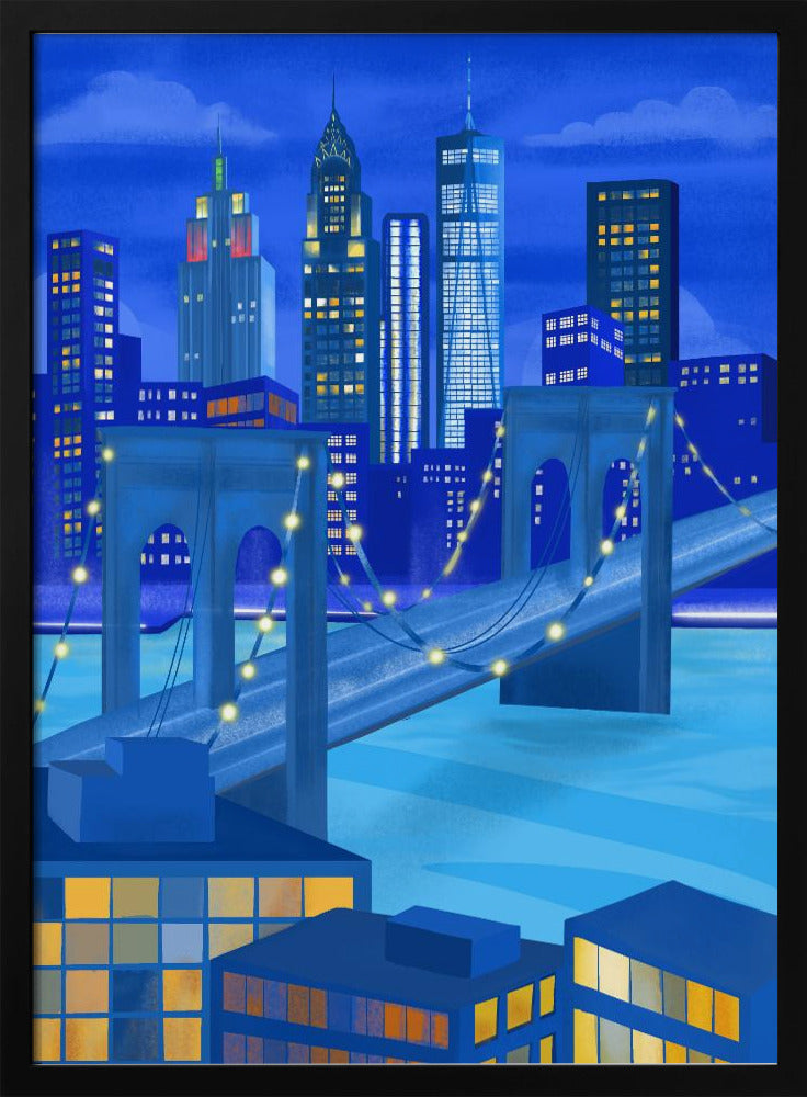 New York bei Nacht | Poster