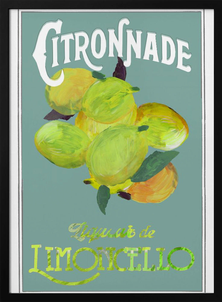 Citronnade Limoncello On Blue | Poster