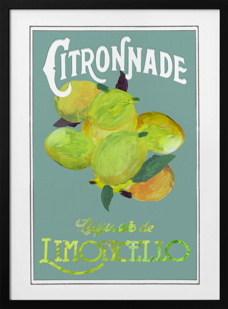 Citronnade Limoncello On Blue | Poster