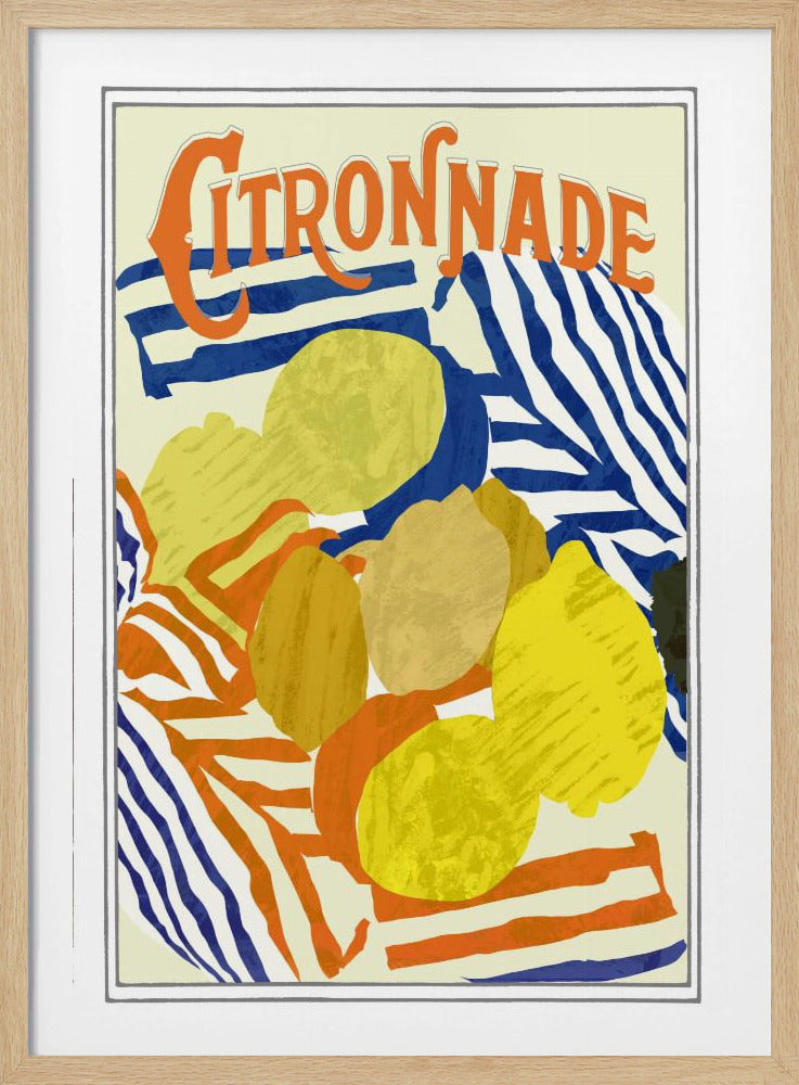 Citronnade Orange and Blue | Poster