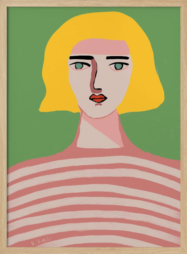 Dame mit blonden Haaren | Poster