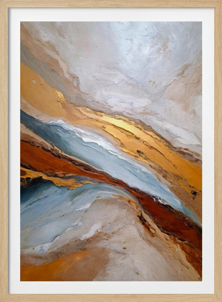 Goldene Horizontwellen | Poster
