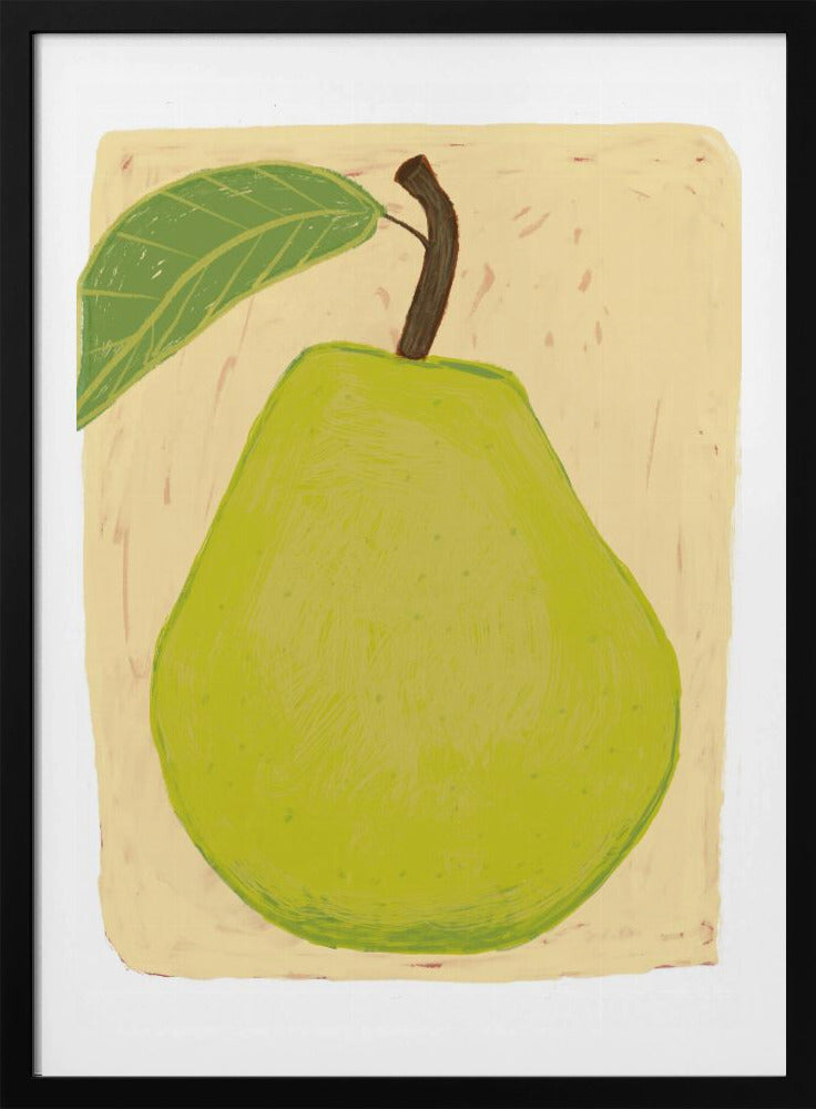 Große grüne Birne | Poster