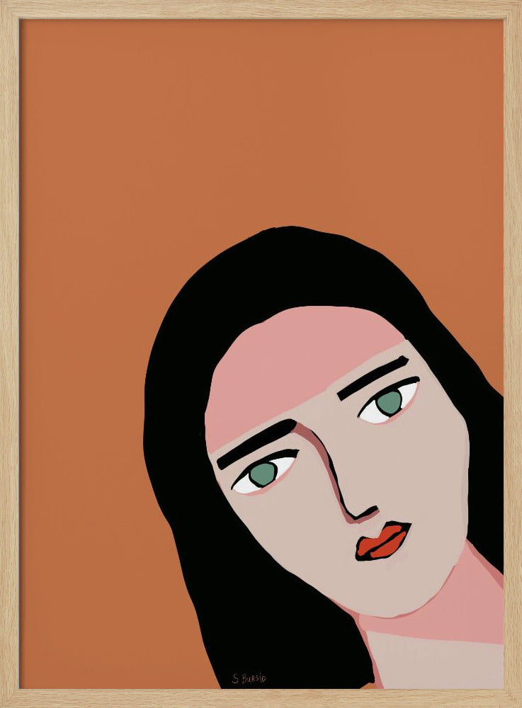 Dame beim Gipfeln | Poster