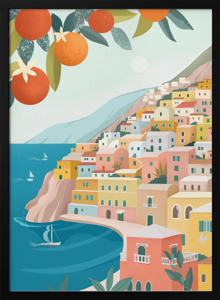 Positano Küste Italien | Poster