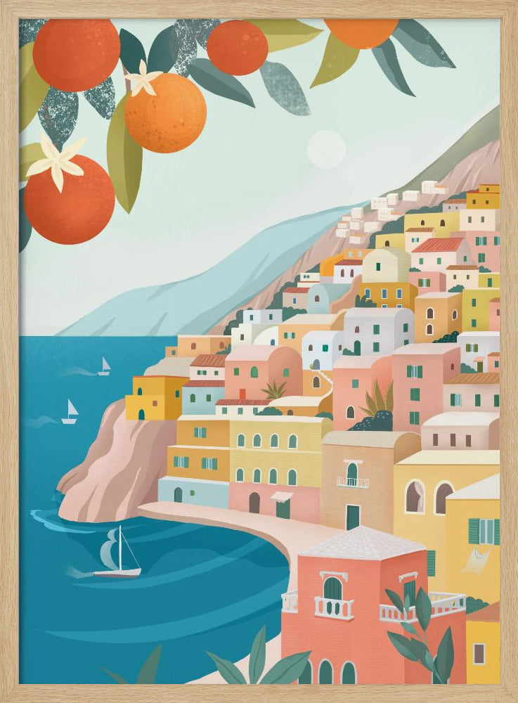 Positano Küste Italien | Poster