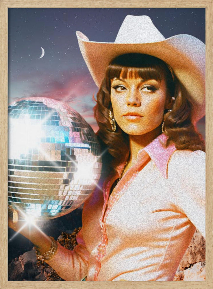 Kosmisches Cowgirl | Poster