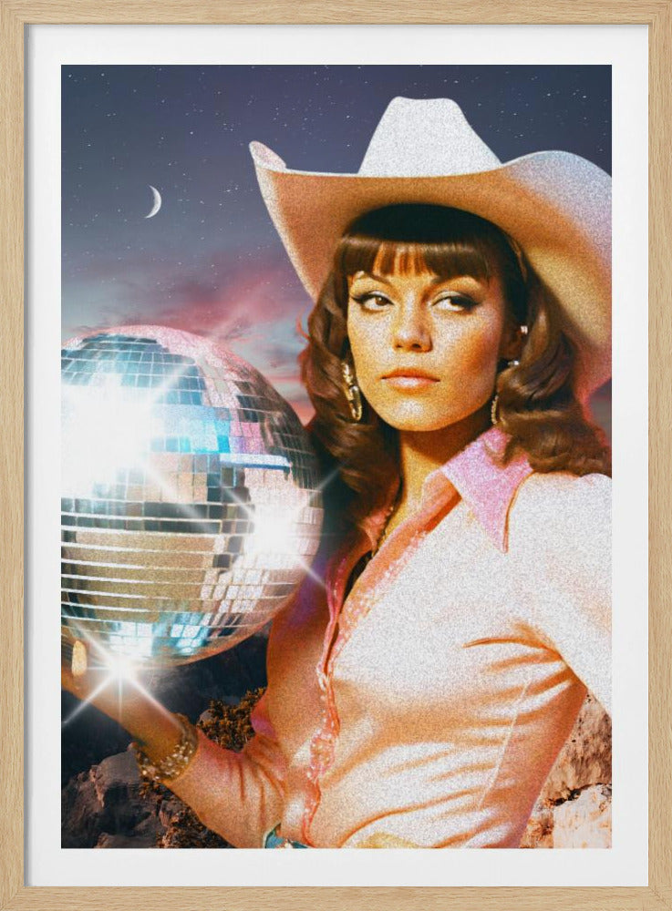 Kosmisches Cowgirl | Poster