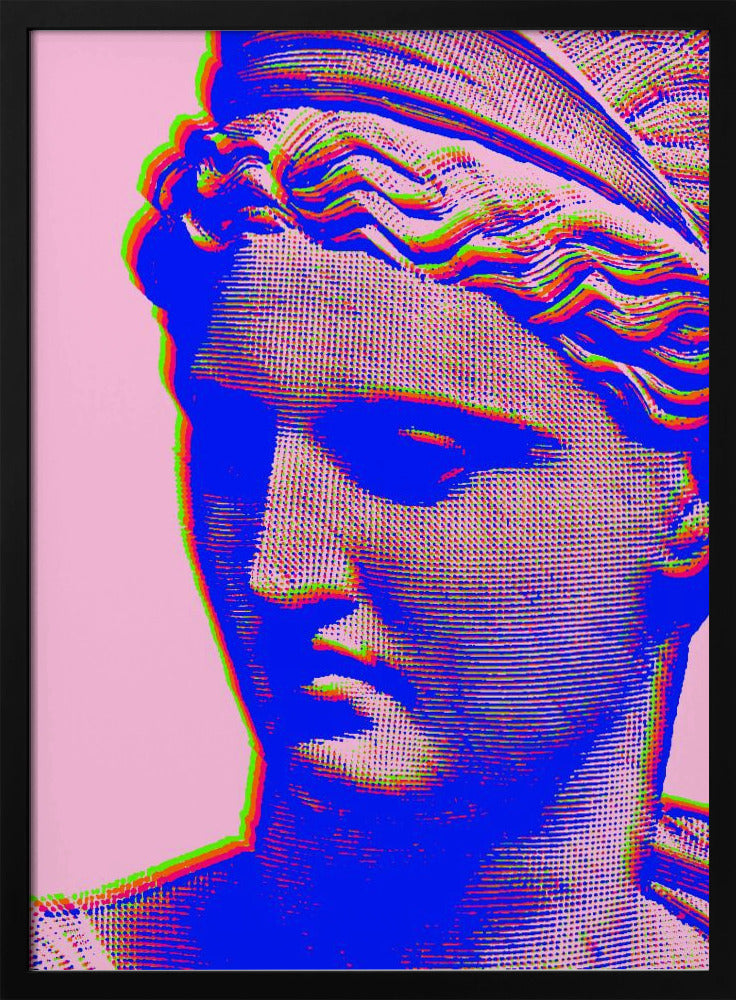 Lebendige Glitch-Büste | Poster