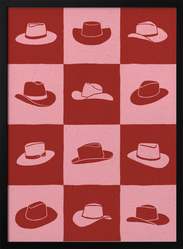 Cowgirl Schachbrett | Poster