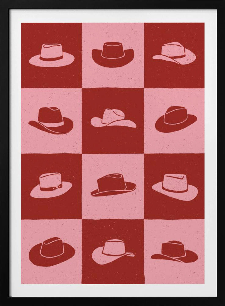 Cowgirl Schachbrett | Poster