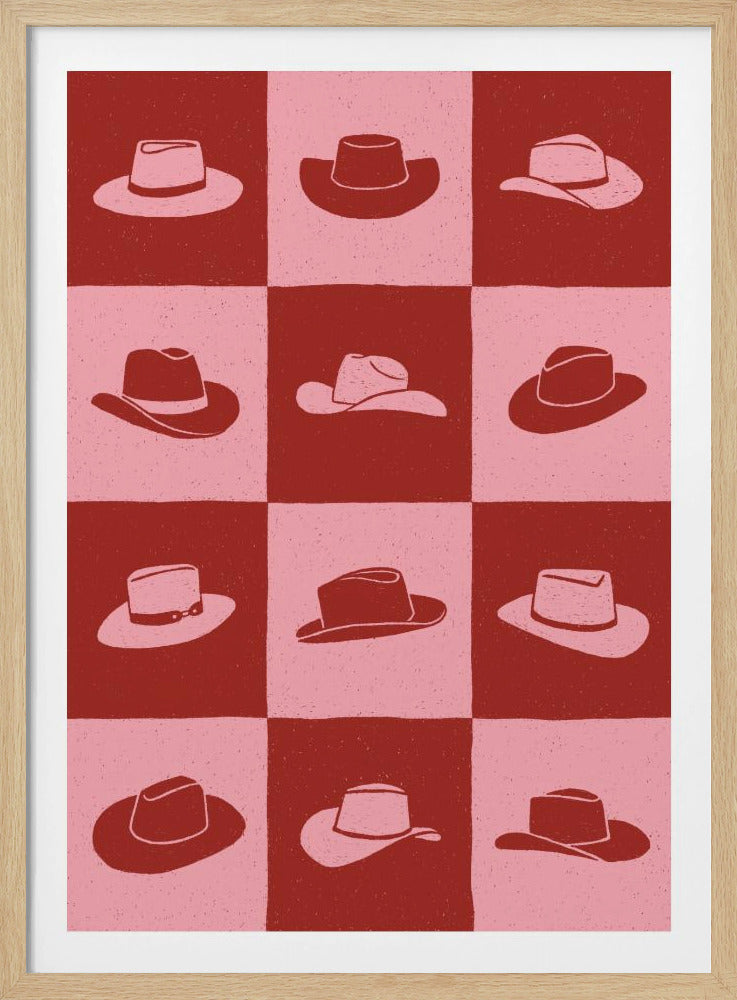 Cowgirl Schachbrett | Poster