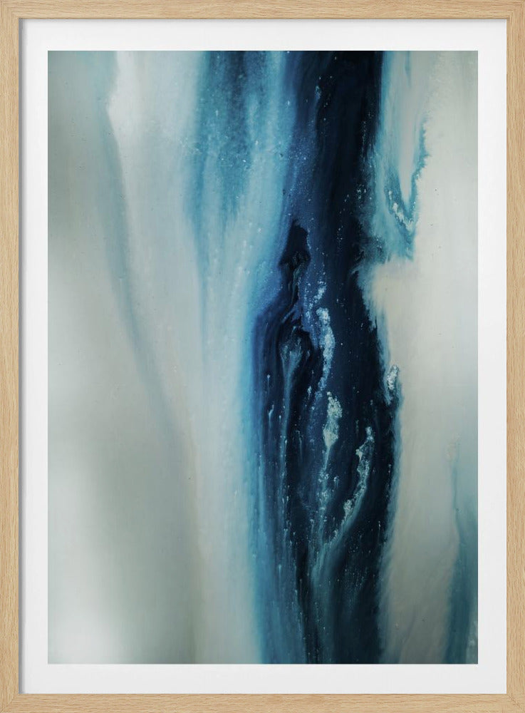 Fließend - Tiefblau | Poster