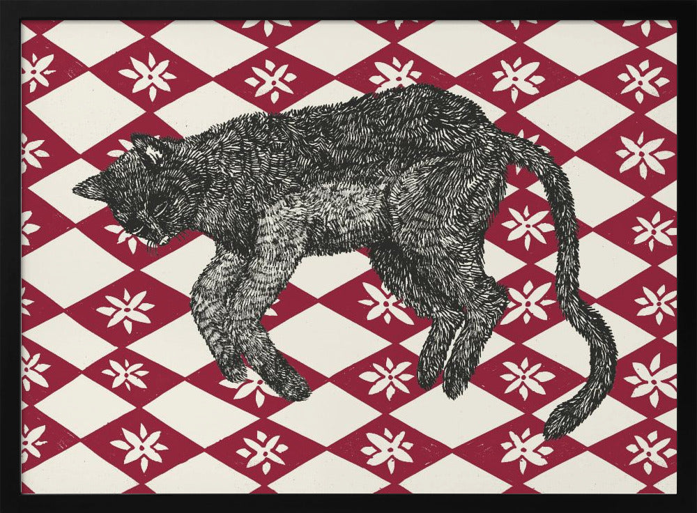 Schlafende Katze I | Poster