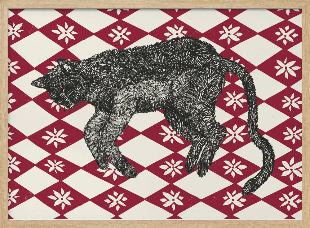 Schlafende Katze I | Poster