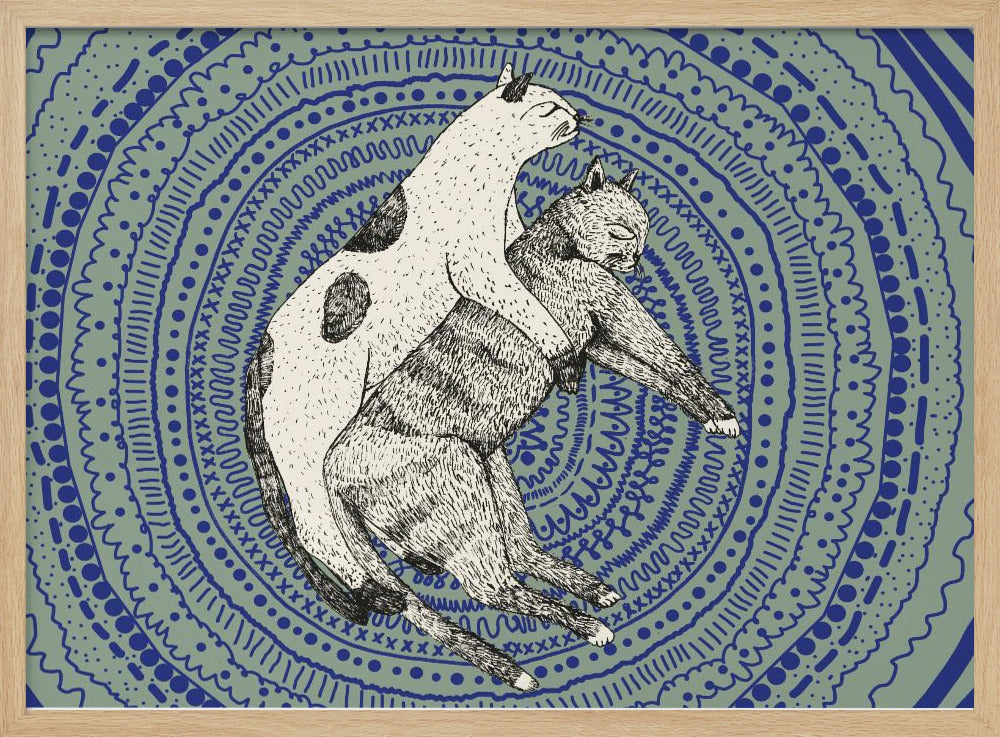 Zwei Katzen | Poster
