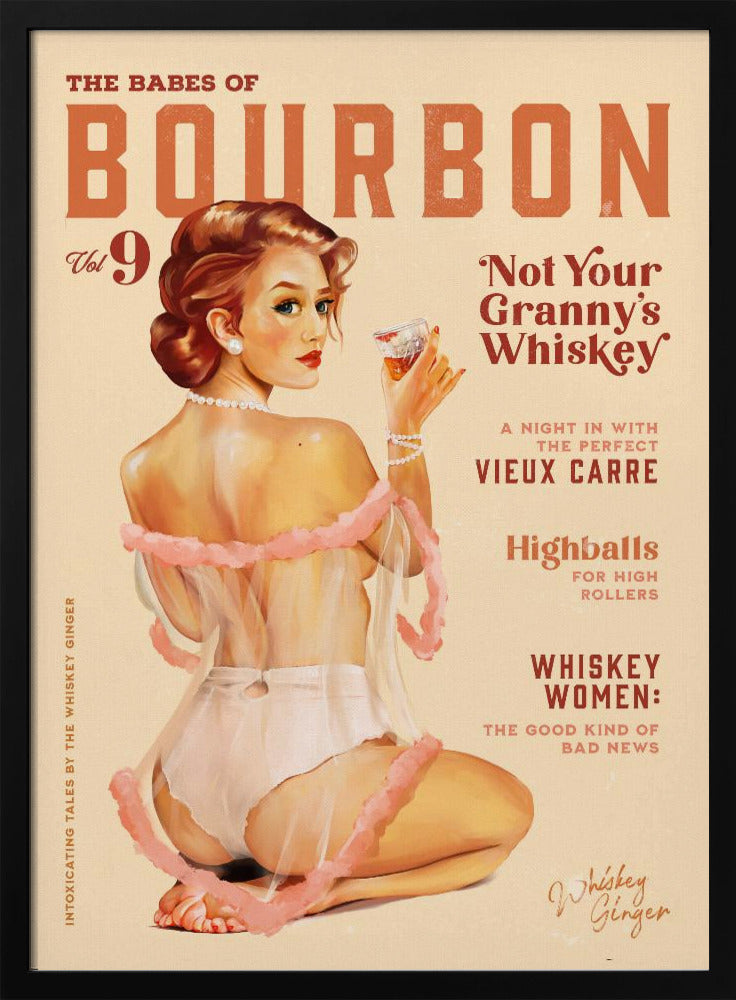 Babes of Bourbon, Band 9, Vintage-Whisky-Pinup | Poster