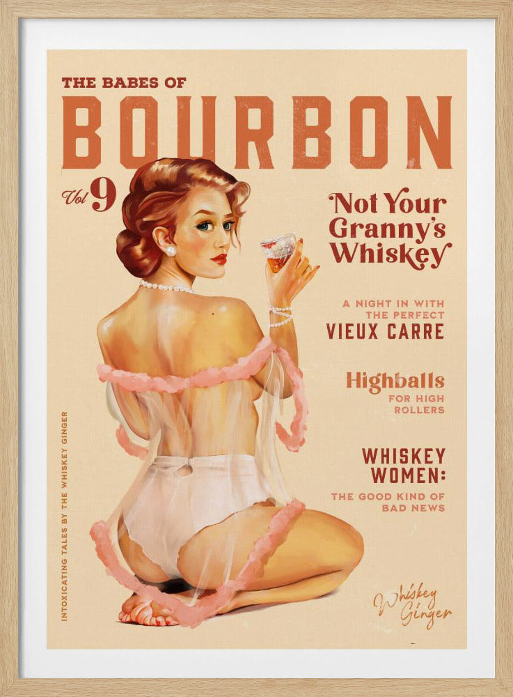 Babes of Bourbon, Band 9, Vintage-Whisky-Pinup | Poster