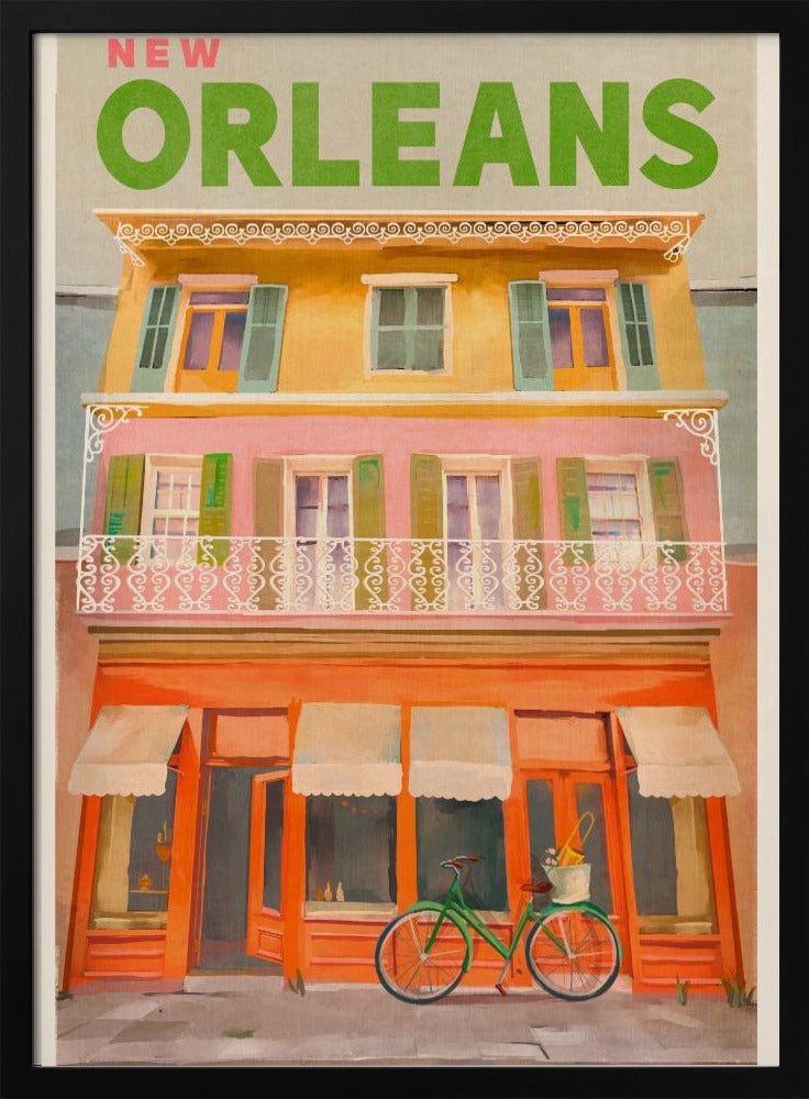 New Orleans Louisiana Vintage Reiseposter | Poster