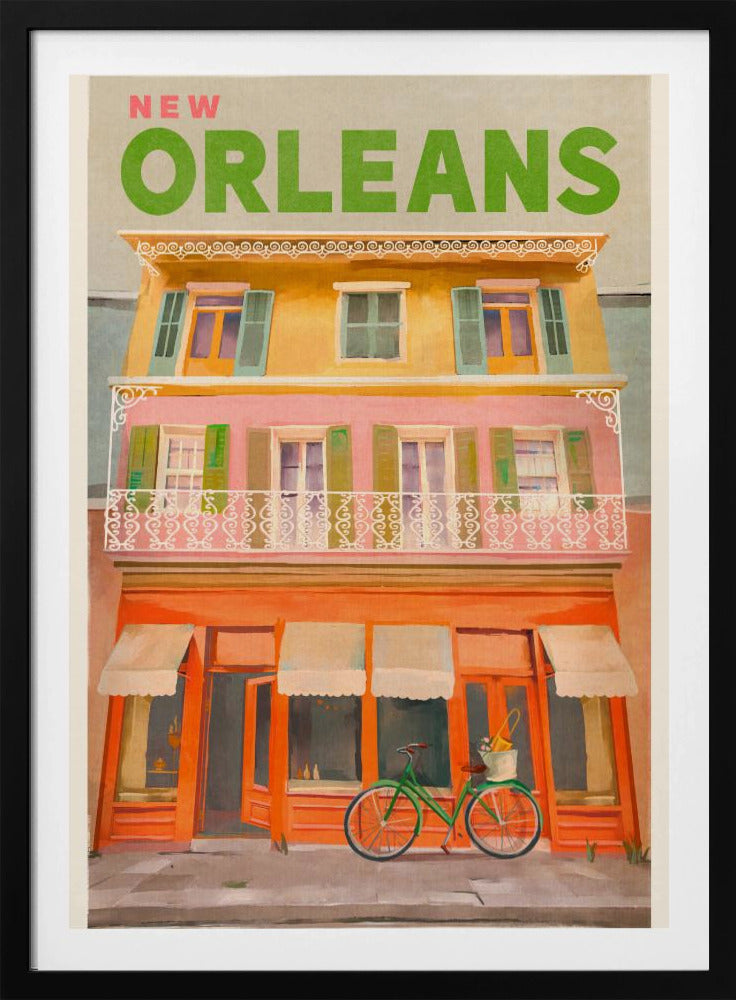 New Orleans Louisiana Vintage Reiseposter | Poster