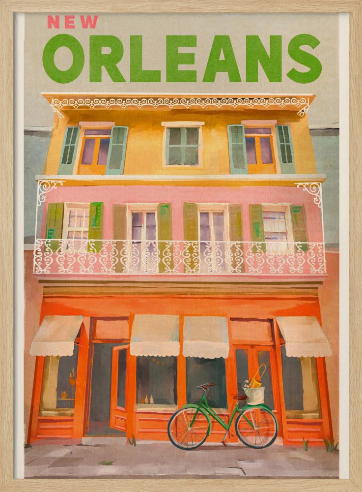 New Orleans Louisiana Vintage Reiseposter | Poster