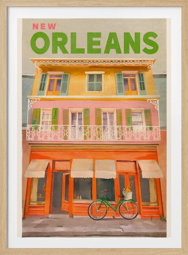 New Orleans Louisiana Vintage Reiseposter | Poster