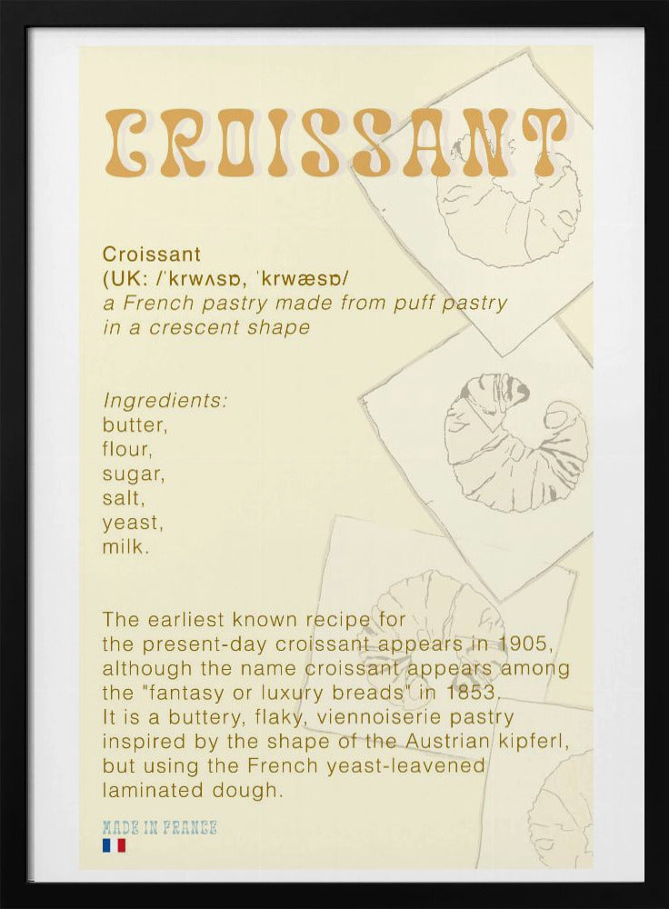 Croissant Coffee | Poster