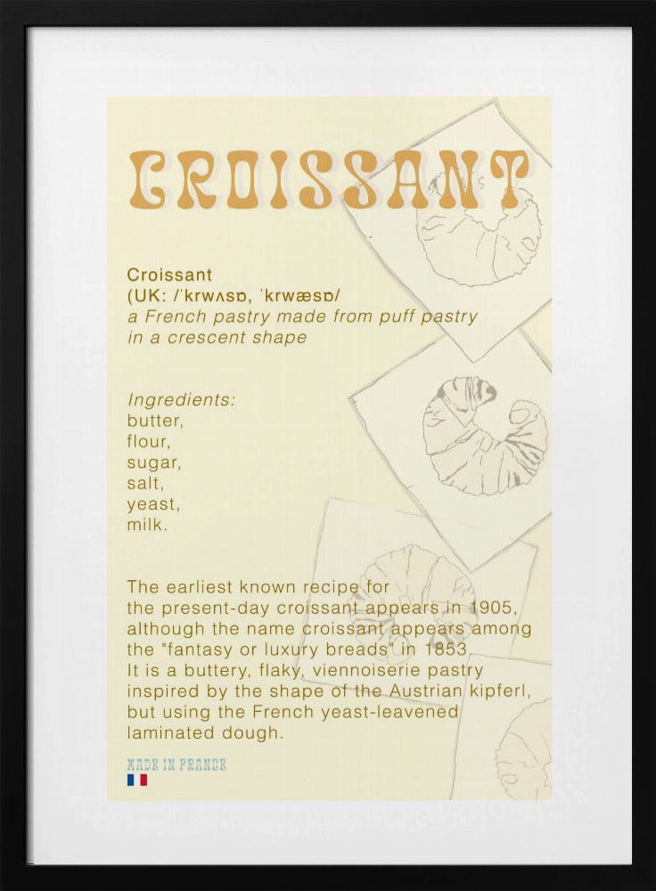 Croissant Coffee | Poster