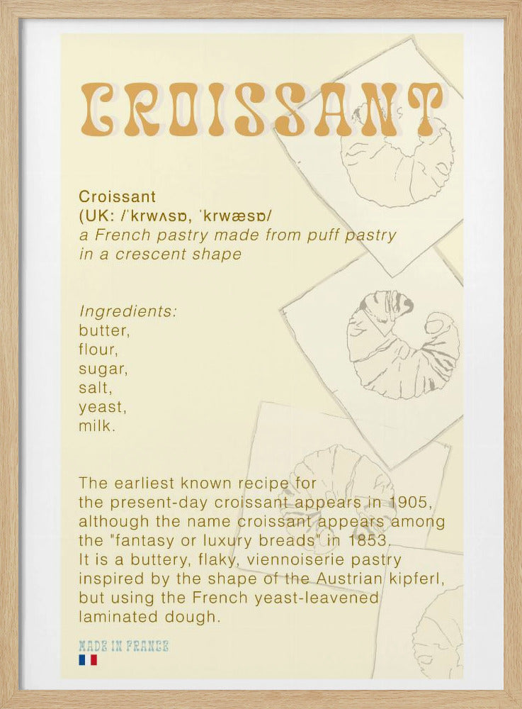 Croissant Coffee | Poster