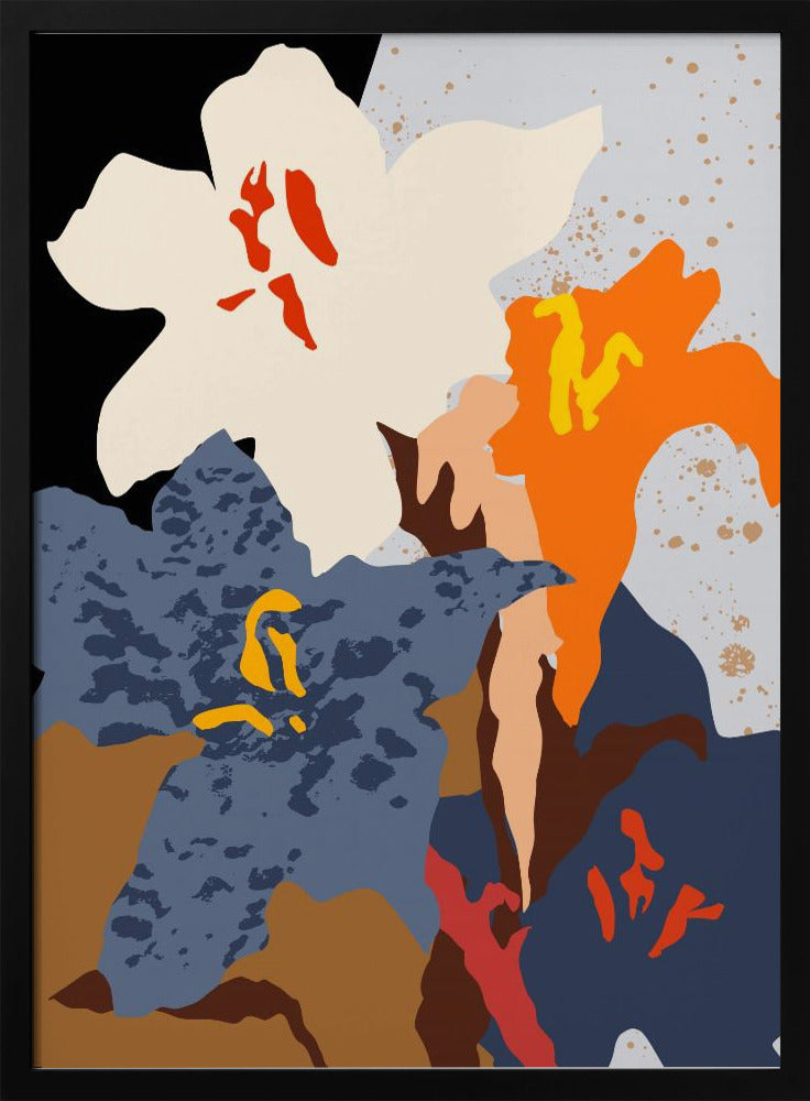 Abstrakte Lilien Nahaufnahme | Poster