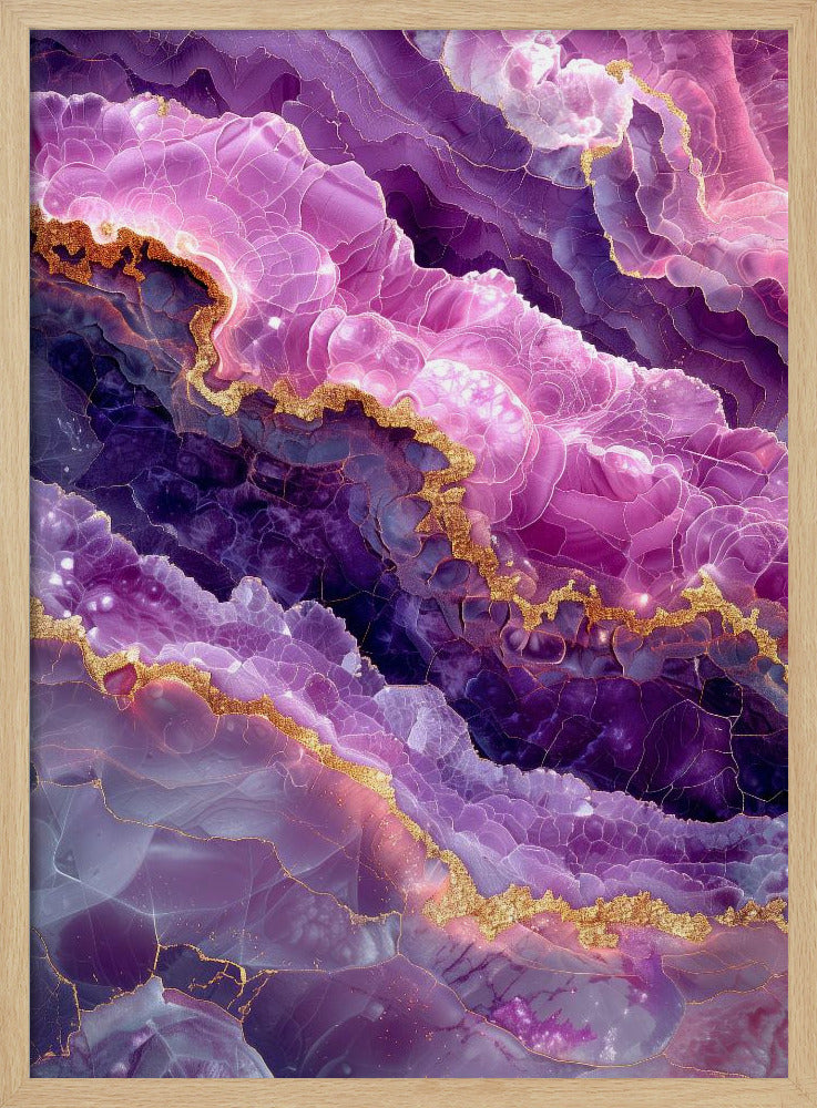 Amethyst Magische Landschaftsgrafik (74) | Poster
