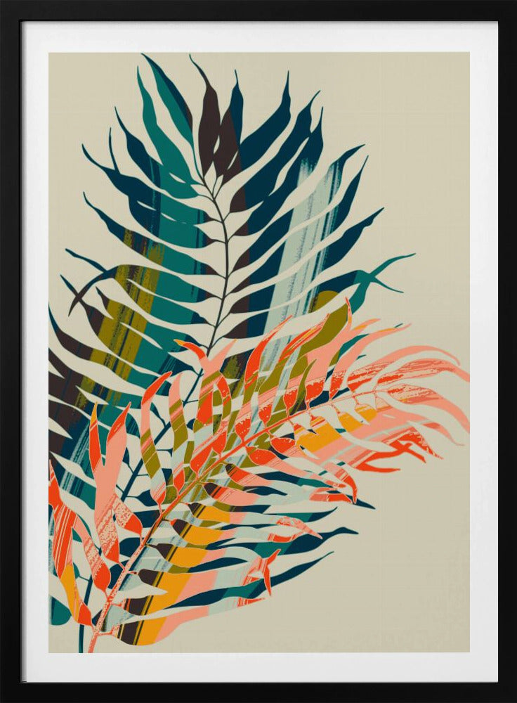 Bunte Palmblätter | Poster