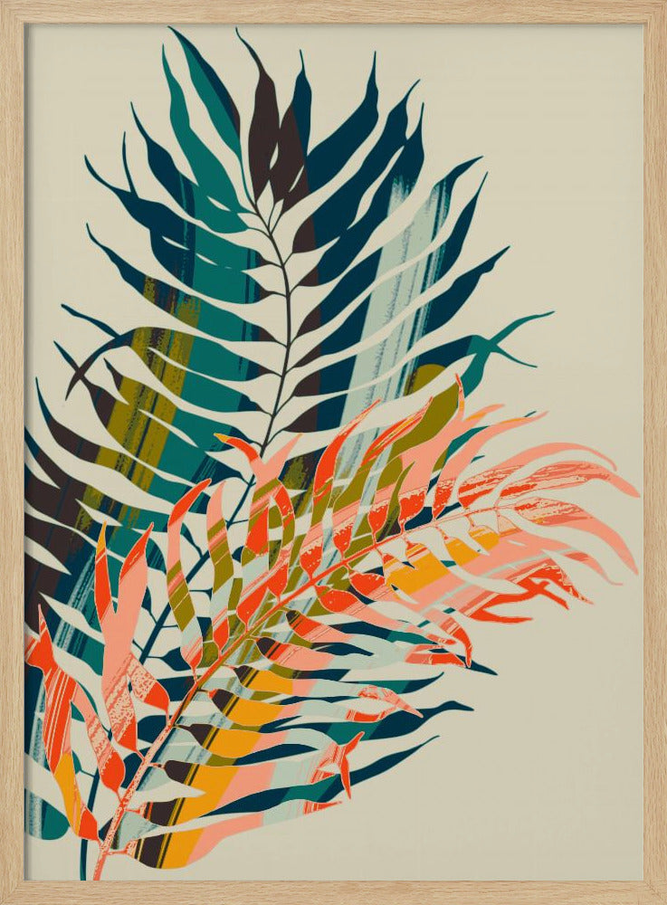 Bunte Palmblätter | Poster