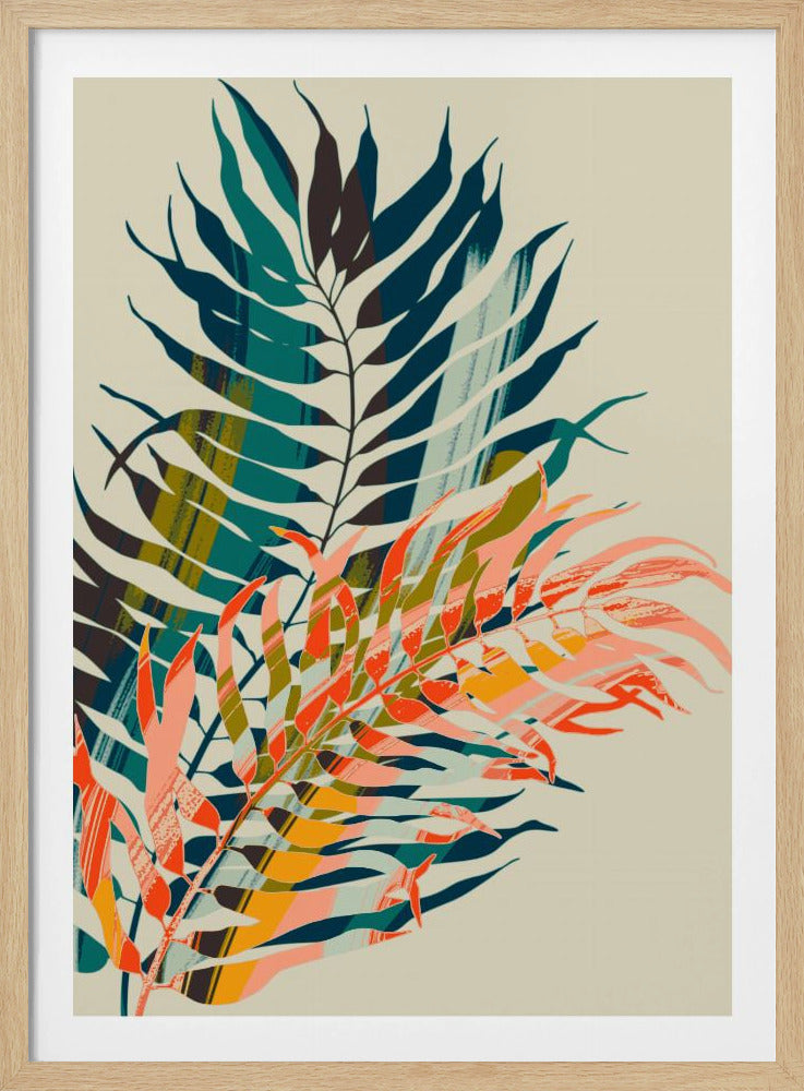 Bunte Palmblätter | Poster