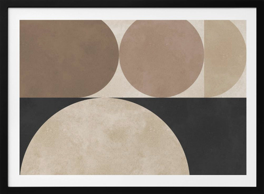 Braune Geometrie 5 | Poster