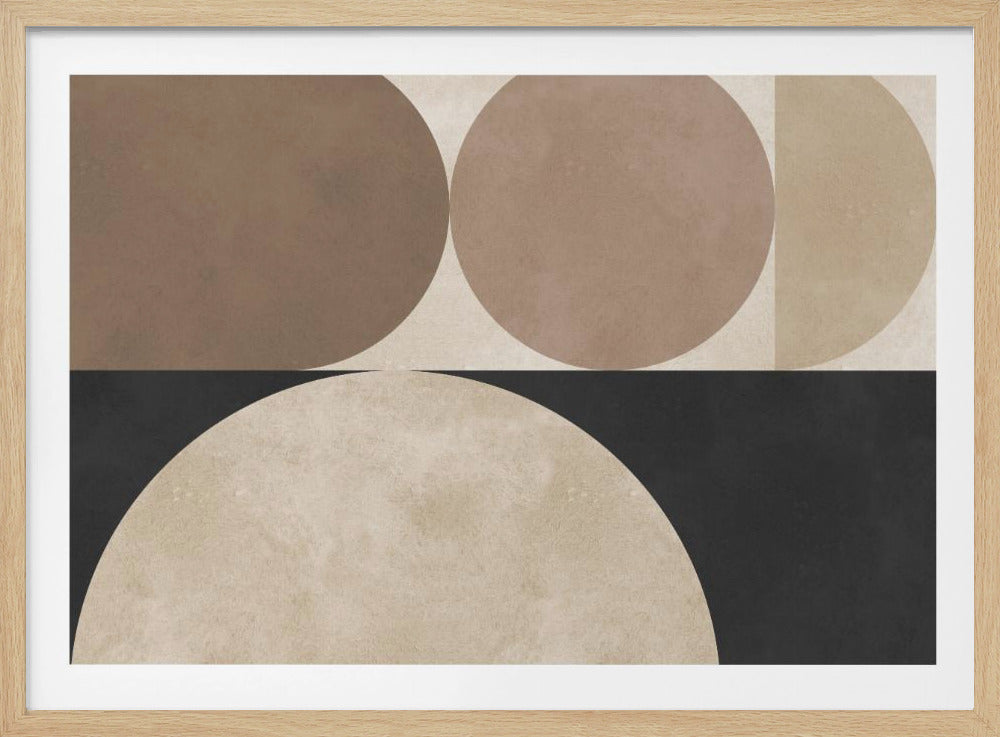 Braune Geometrie 5 | Poster
