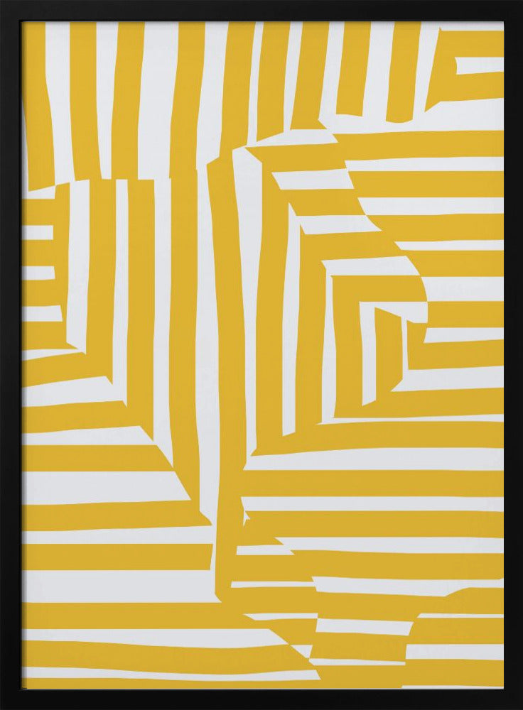 Gelbe Linie und Streifen | Poster