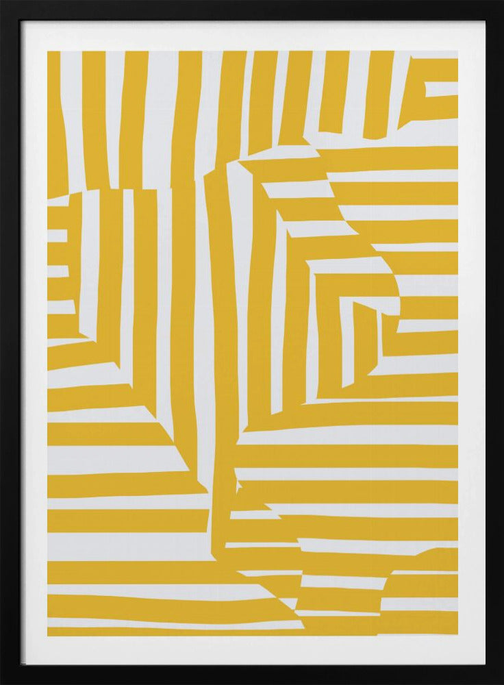 Gelbe Linie und Streifen | Poster