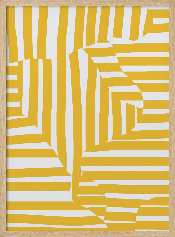 Gelbe Linie und Streifen | Poster